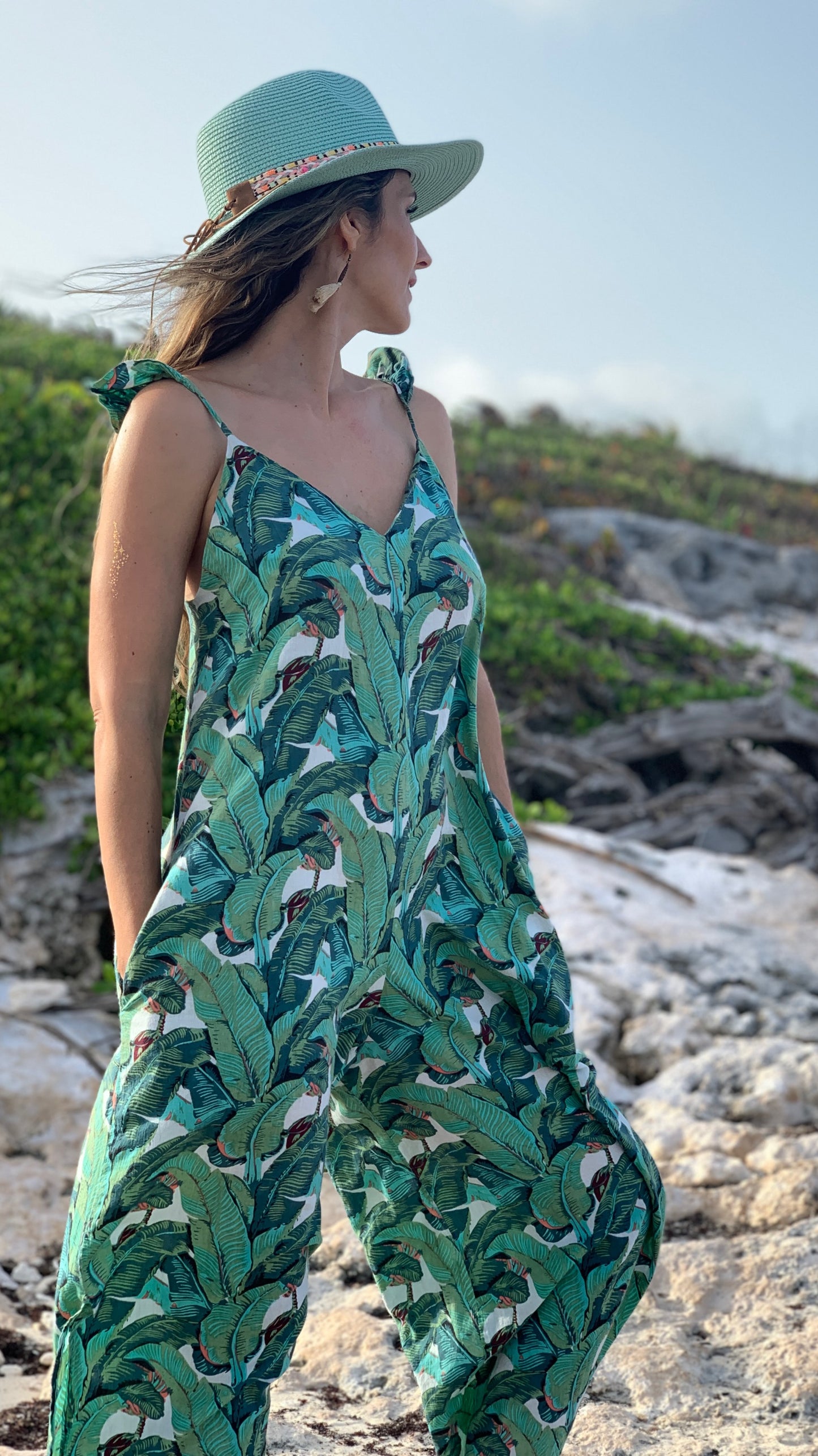 Angel Jumpsuit | Banana Green