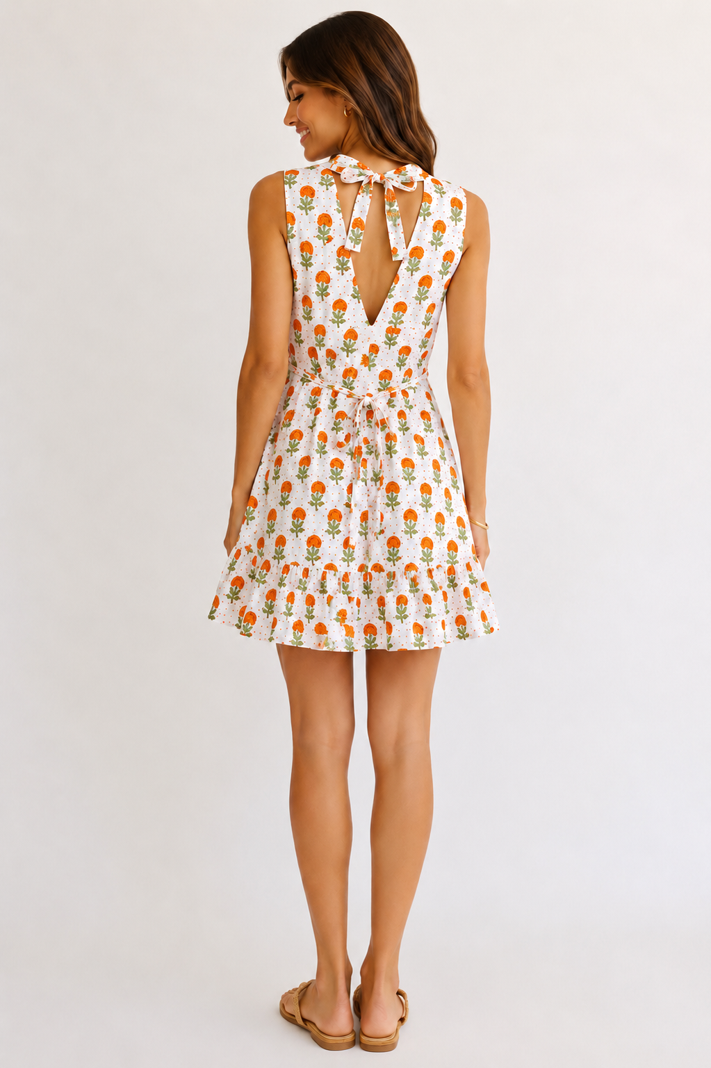 V-neck Petite Femme Poppy Orange