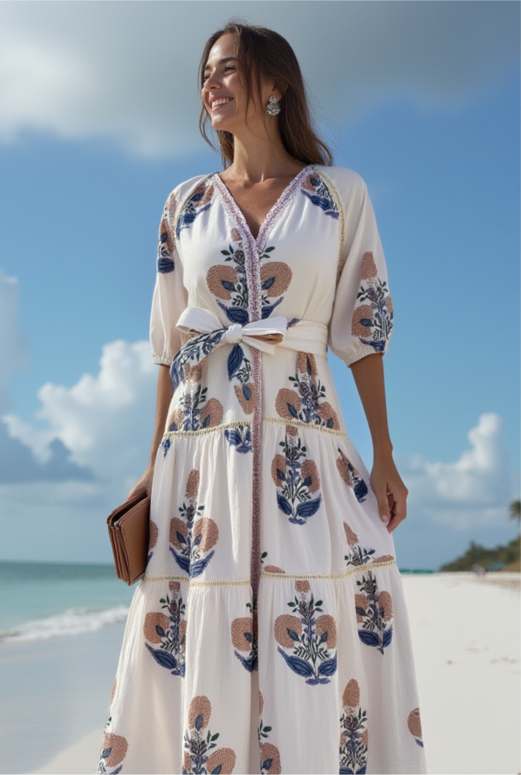 Botanical Beauty Dress blue
