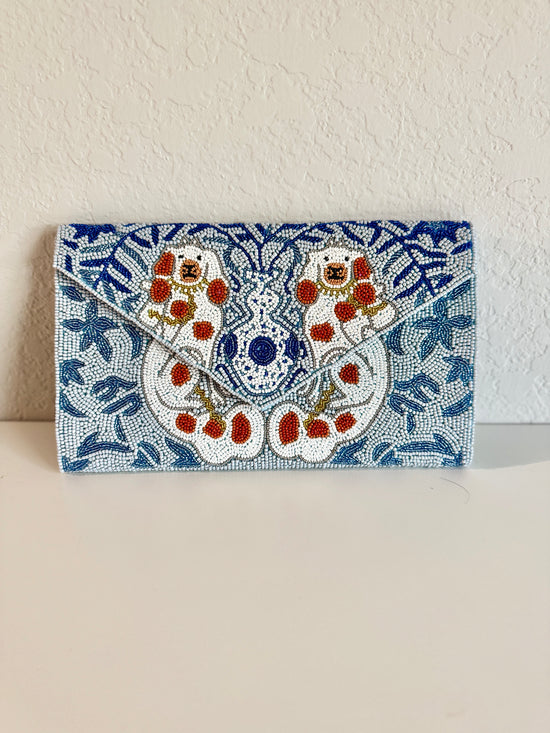 Beaded Clutch Bag | Flower Doggies