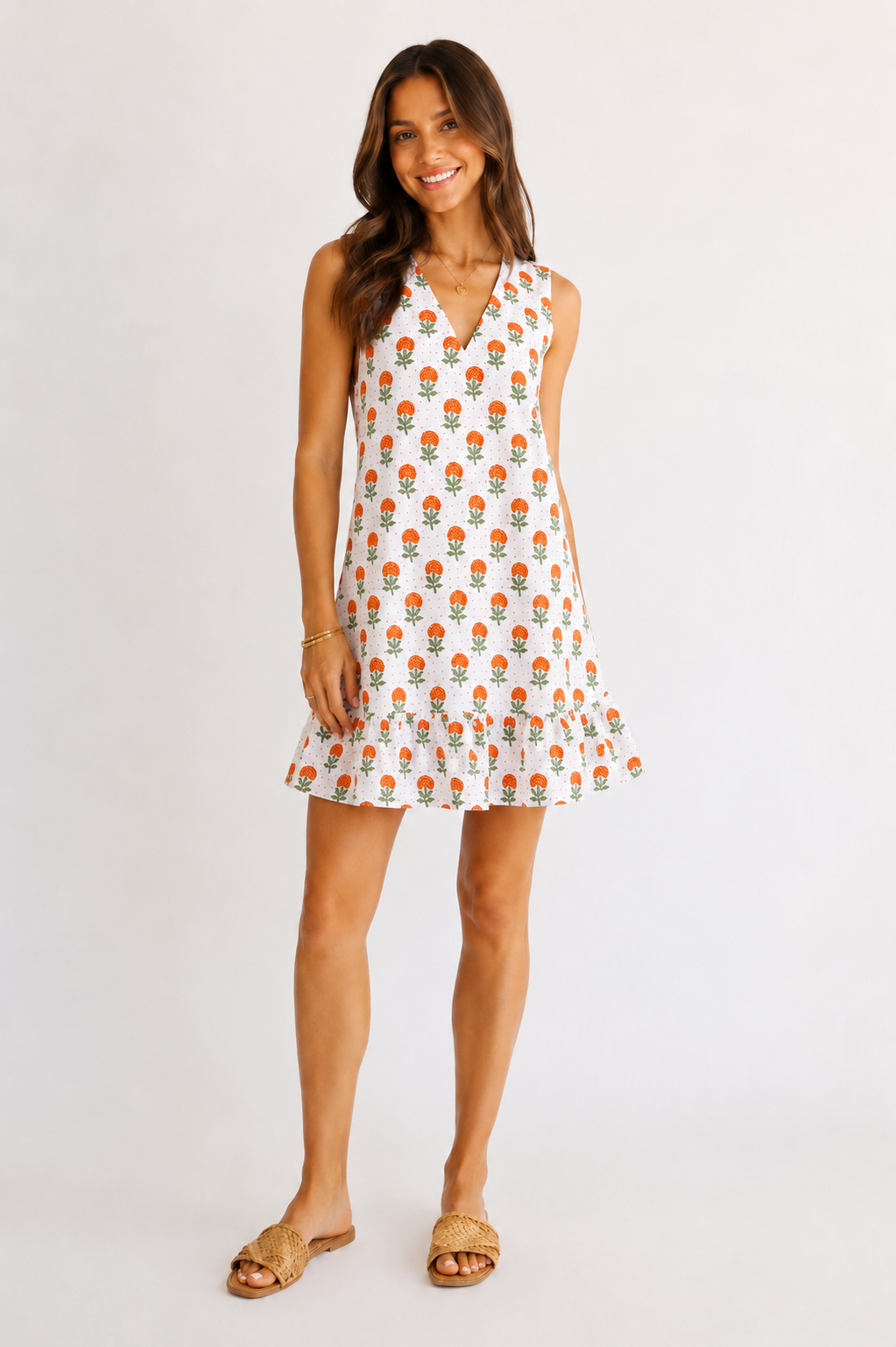V-neck Petite Femme Poppy Orange