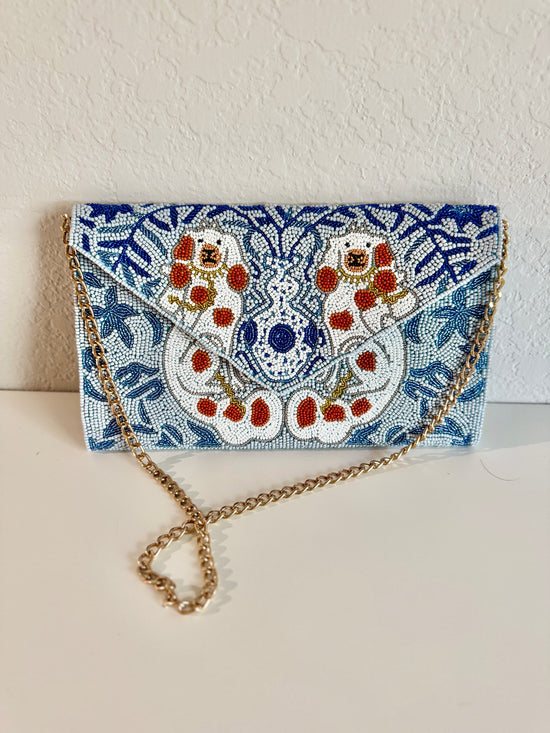Beaded Clutch Bag | Flower Doggies