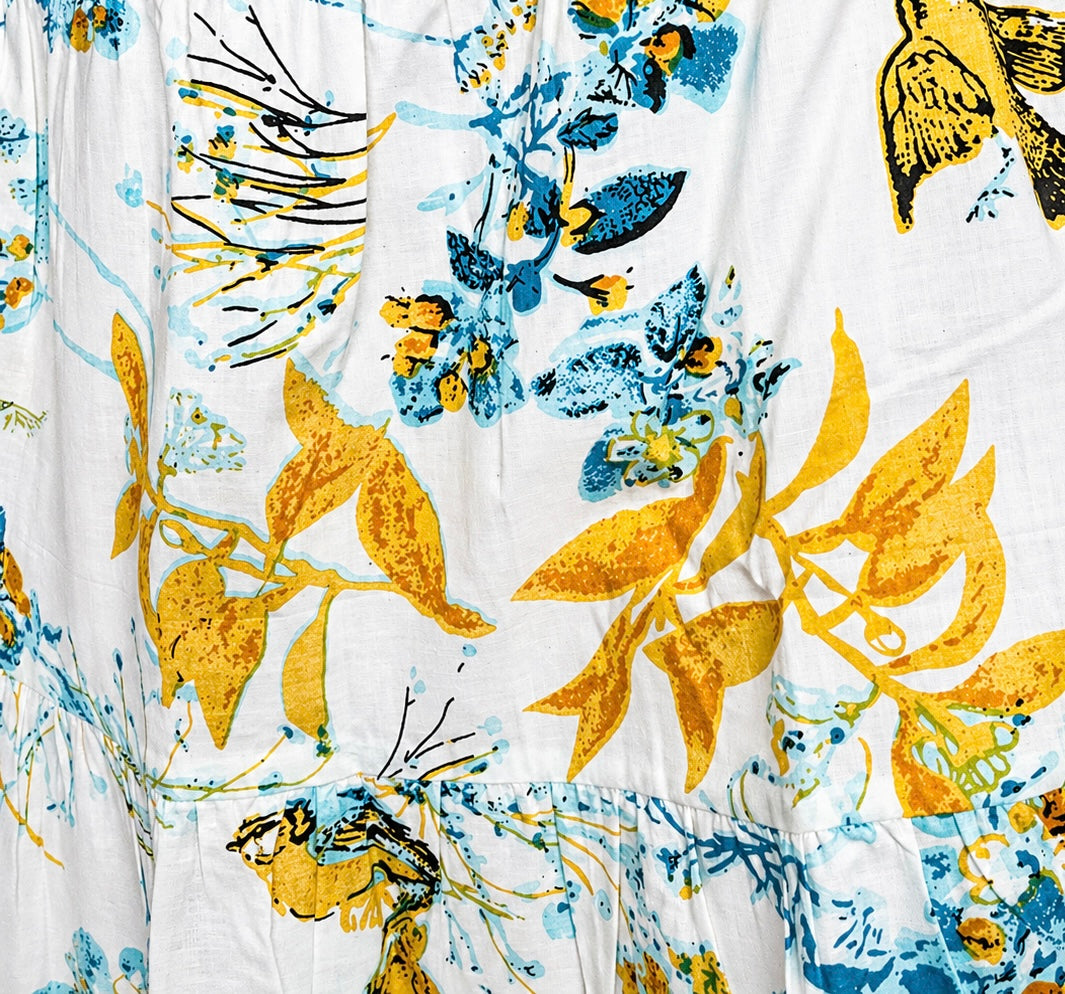Cotton Tiered Long Skirt | Bird Flight