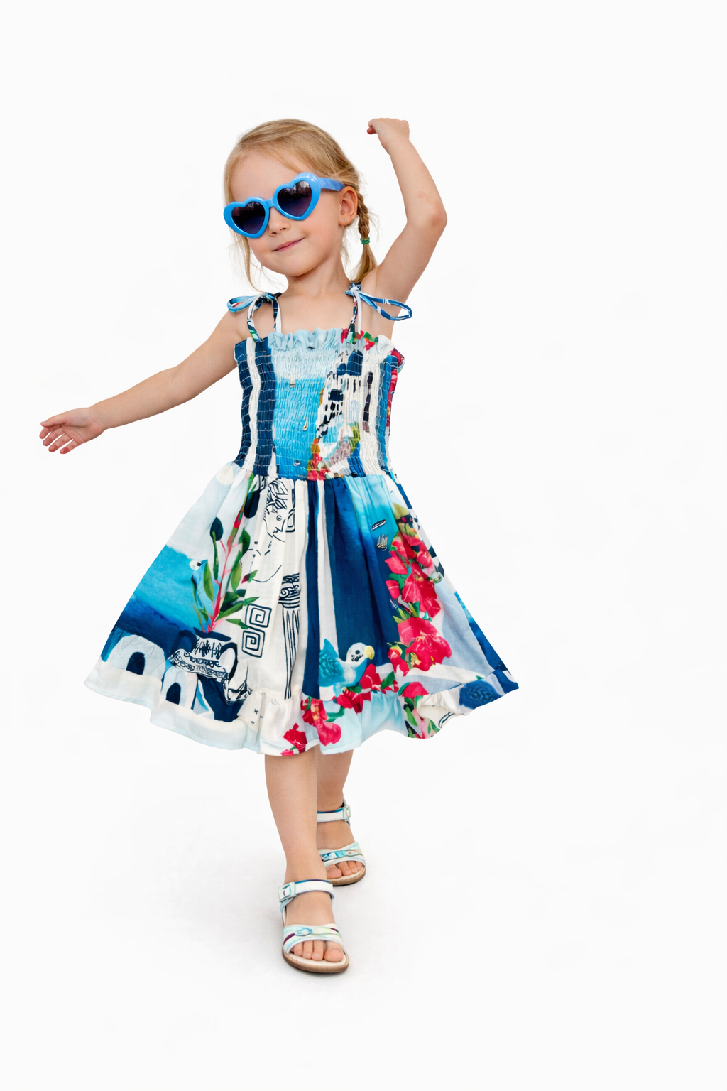 Sunny Smock Dress | Kids | Santorini