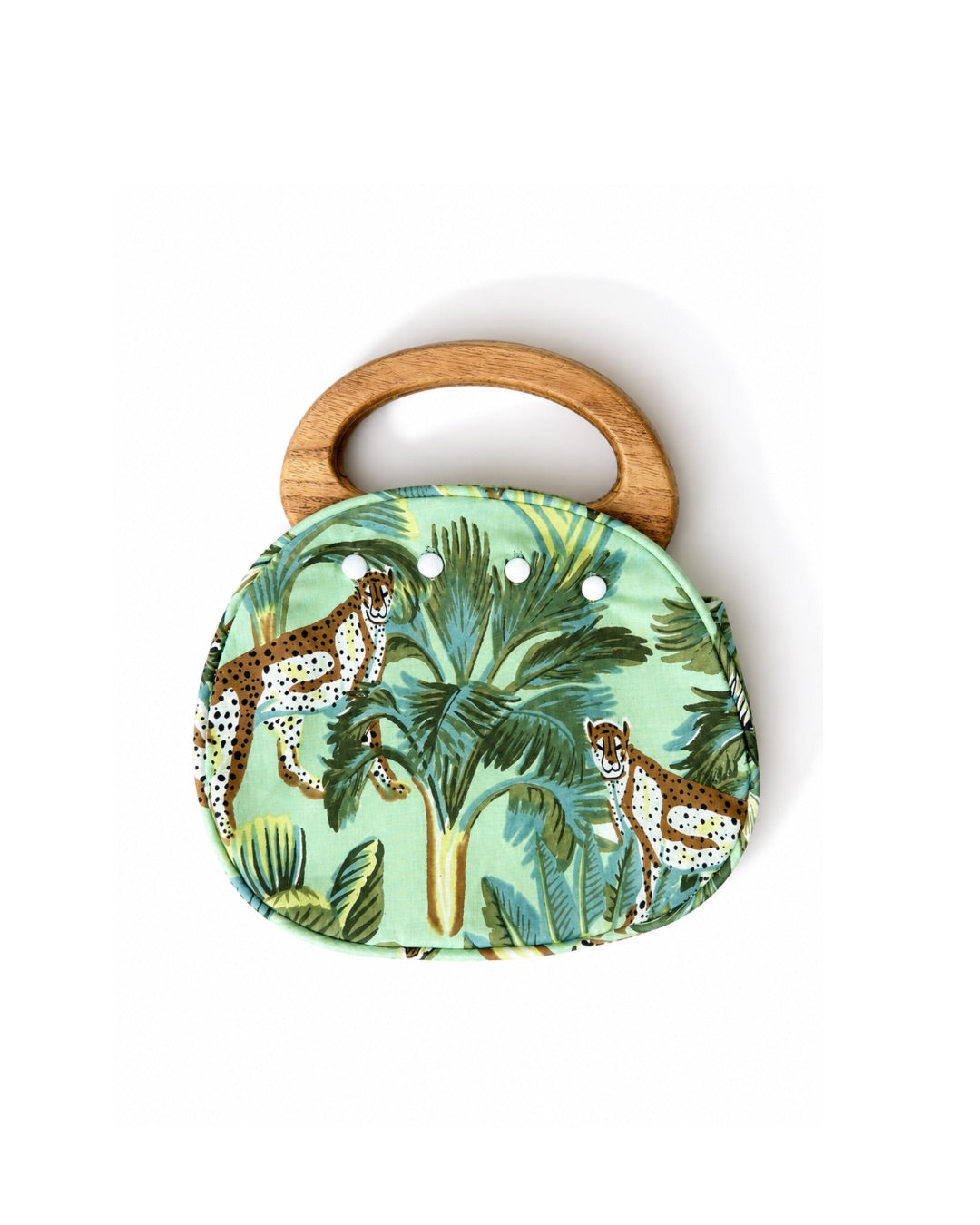 Bermuda Bag with Wooden Handles Safari Sage