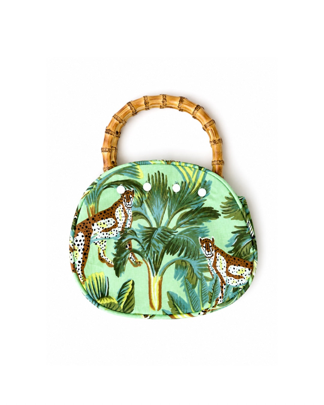 Bermuda Bag with Bamboo Handles Safari Sage