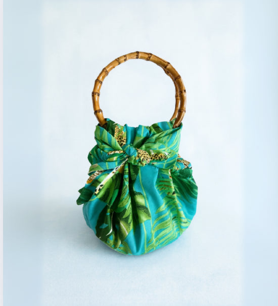 Japanese Bamboo Bag | Caribbean Leopard