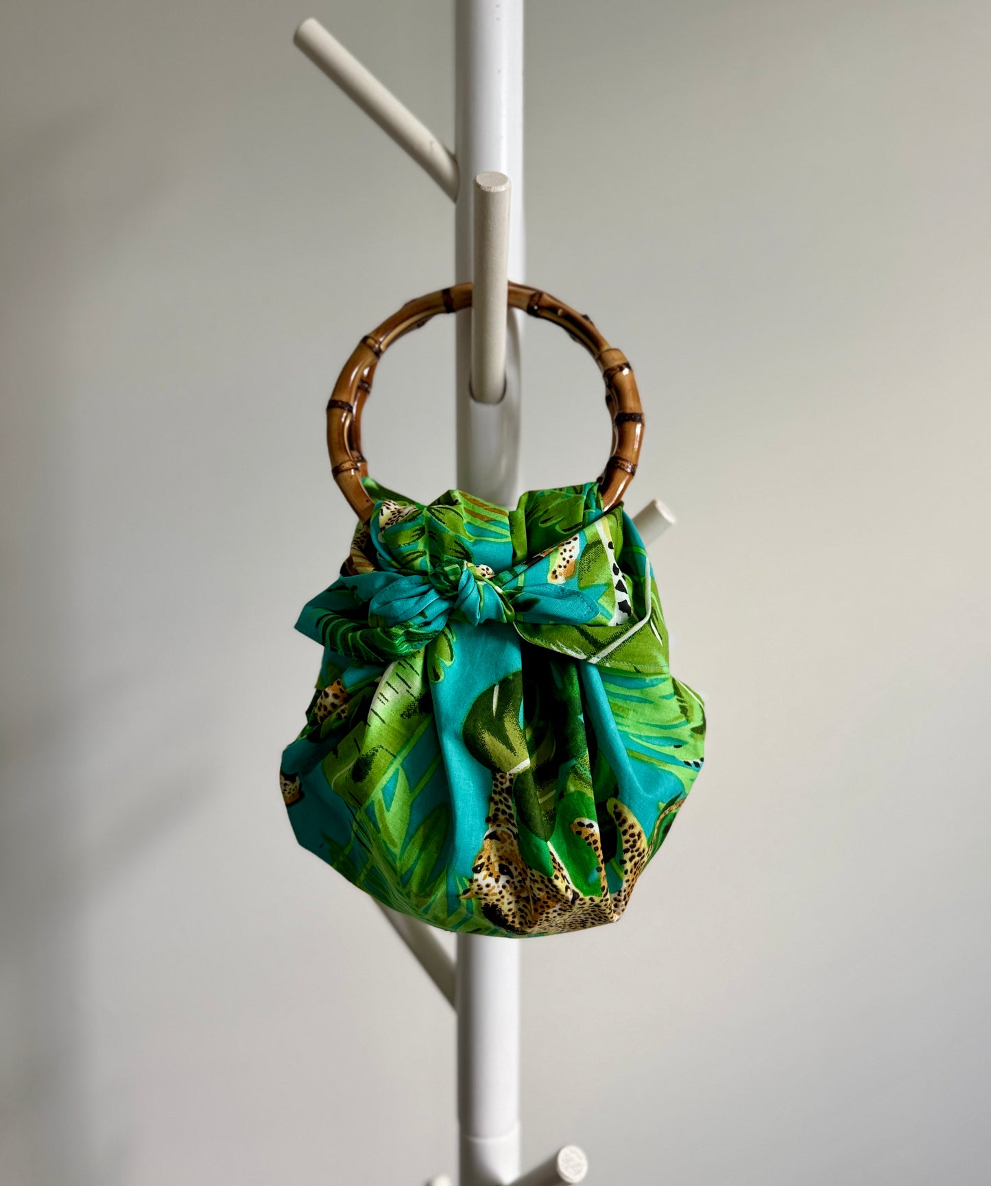 Japanese Bamboo Bag | Caribbean Leopard