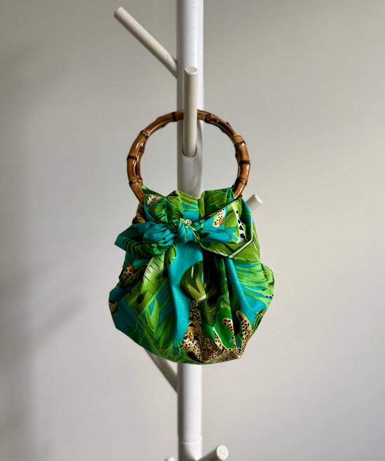 Japanese Bamboo Bag | Caribbean Leopard