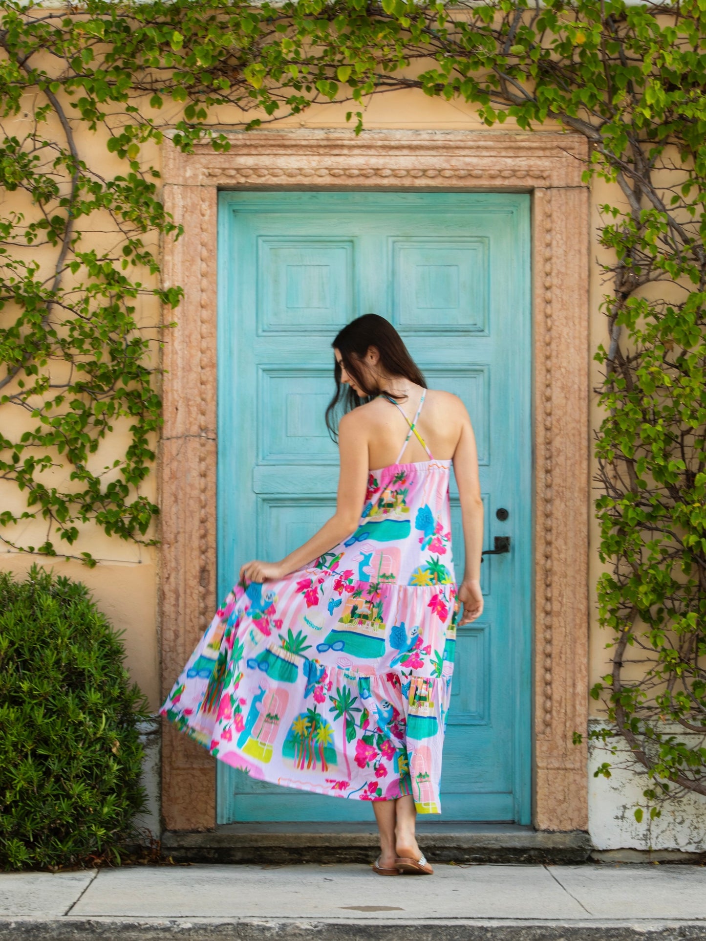 Pintuck Maxi Dress | Limited Edition | Palm Beach