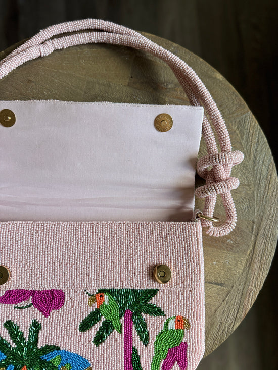 Hand-beaded Knot Handbag | Palm Beach Limited