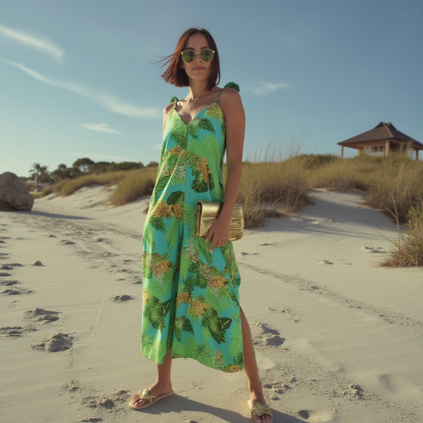Angel Jumpsuit | Caribbean Leopard