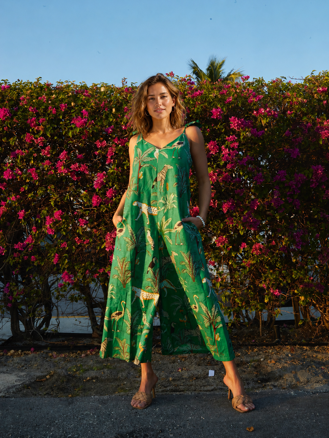Angel Jumpsuit | Zoo Vivid Green