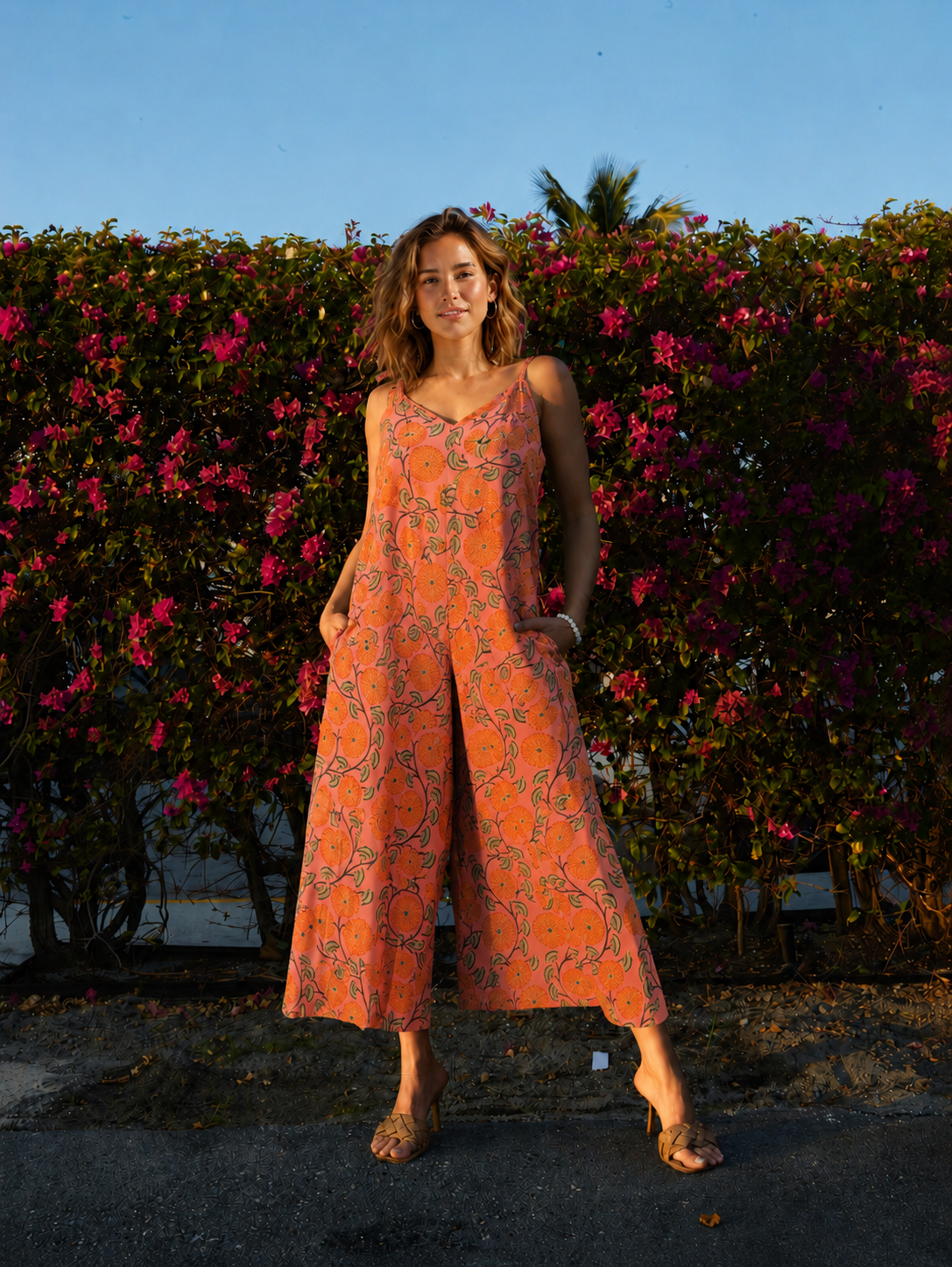 Angel Jumpsuit | Dahlia Peach