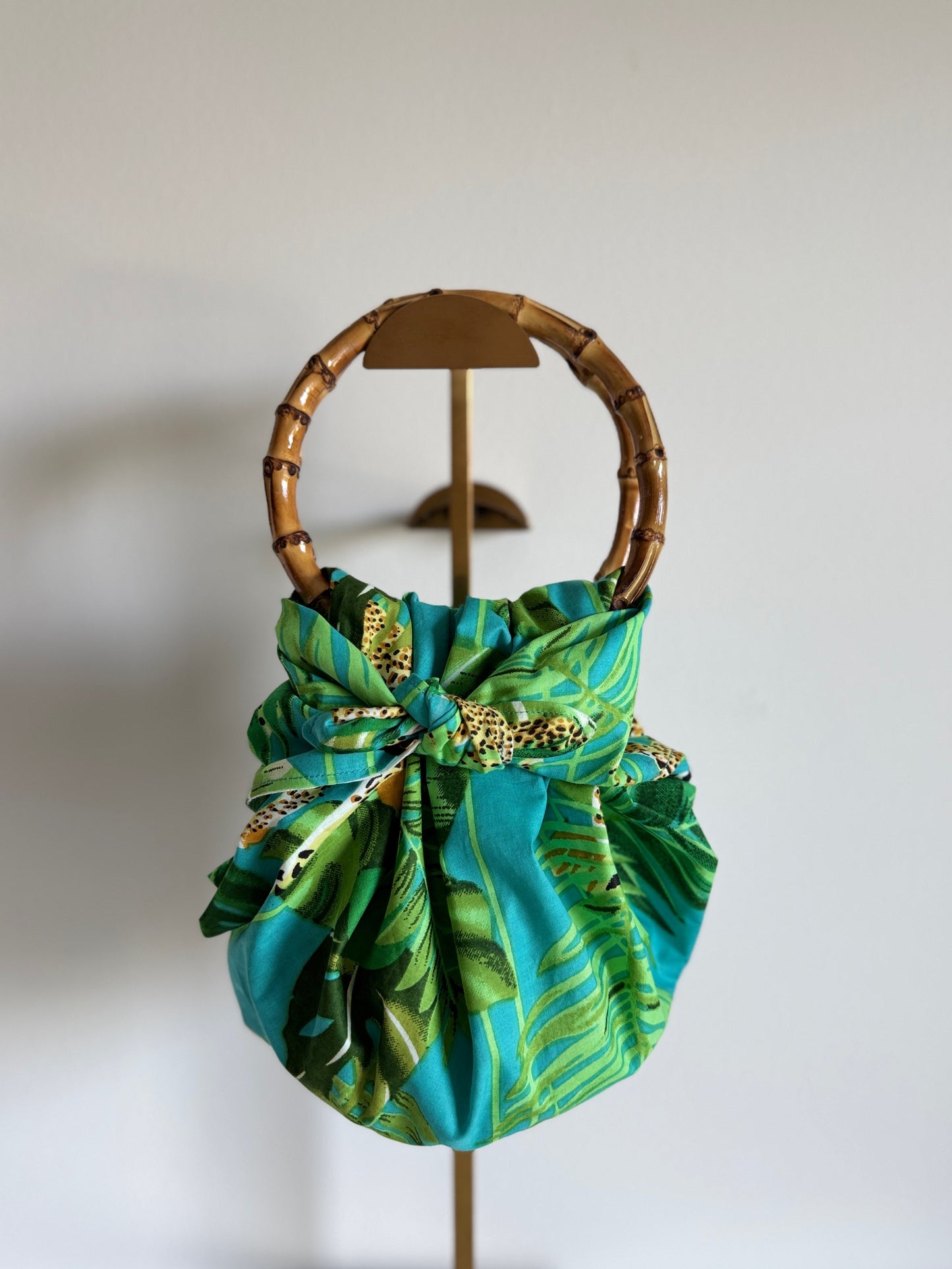 Japanese Bamboo Bag | Caribbean Leopard