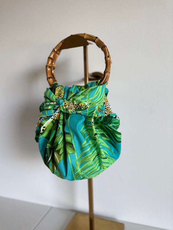 Japanese Bamboo Bag | Caribbean Leopard