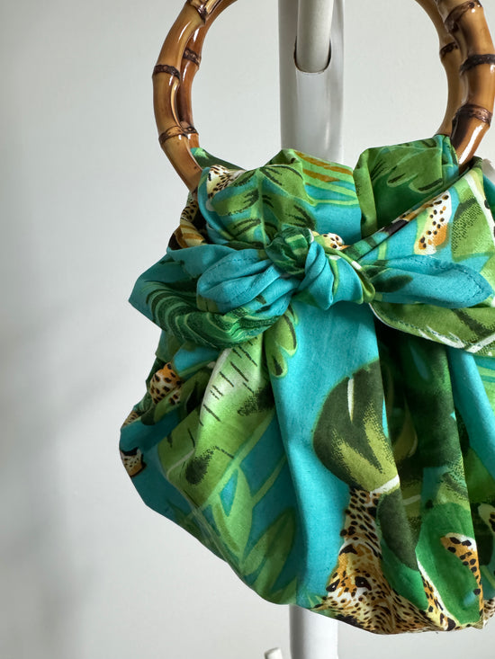 Japanese Bamboo Bag | Caribbean Leopard