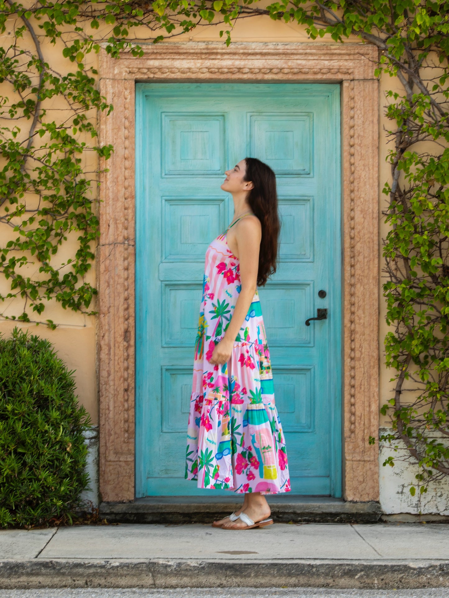 Pintuck Maxi Dress | Limited Edition | Palm Beach