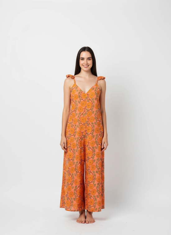 Angel Jumpsuit | Dahlia Peach