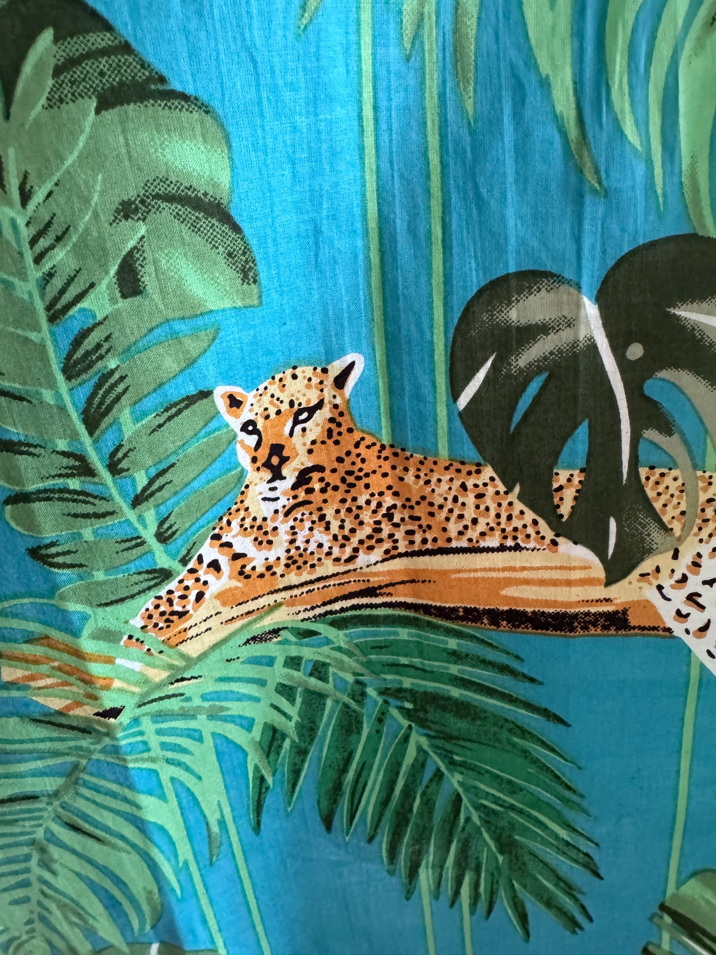 V-neck Petite Dress Caribbean Leopard