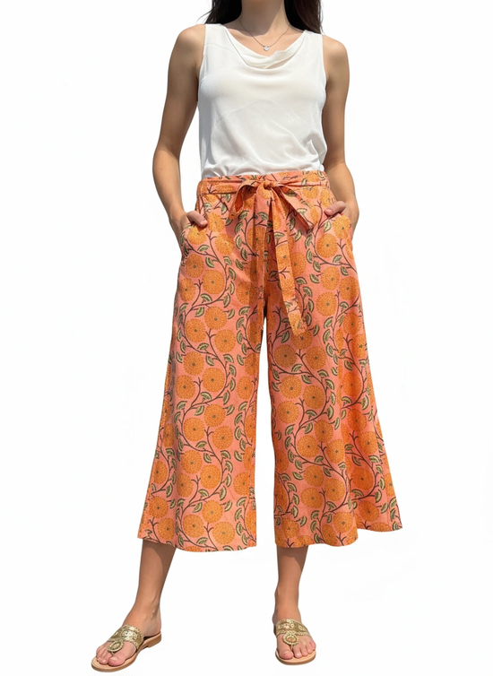 Wide Pants | Dahlia Peach
