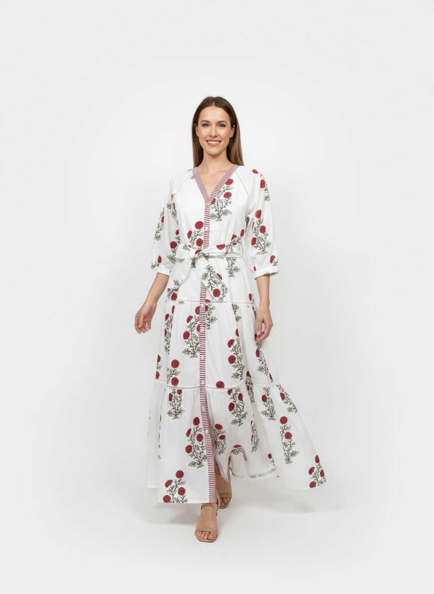 Botanica Maxi Dress | Rouge