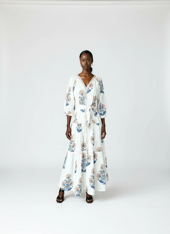 Botanica Maxi Dress | Mocha Botanical