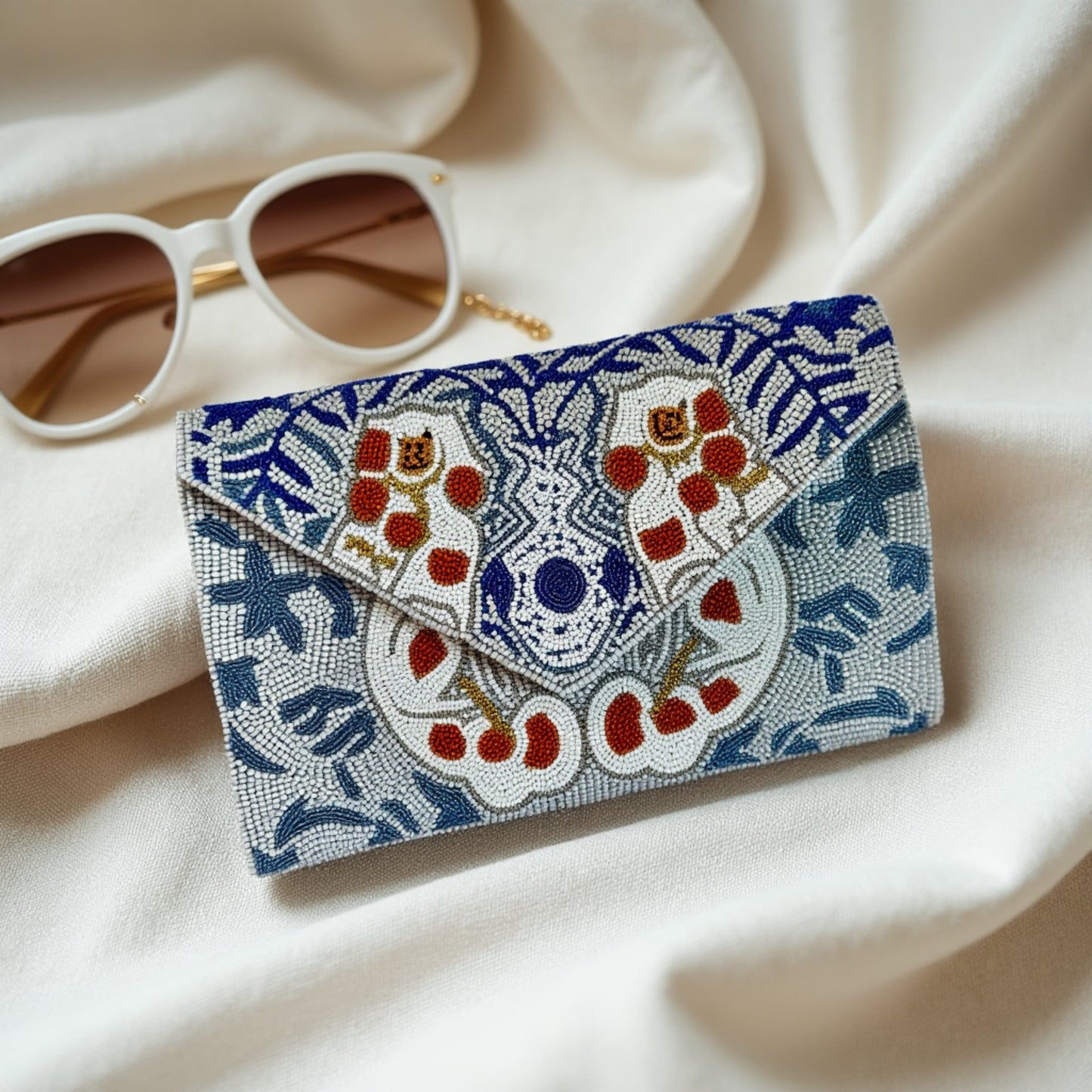 Beaded Clutch Bag | Flower Doggies