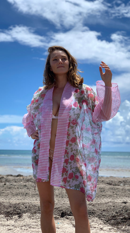 Load image into Gallery viewer, kimono resort wear Pick Happy
