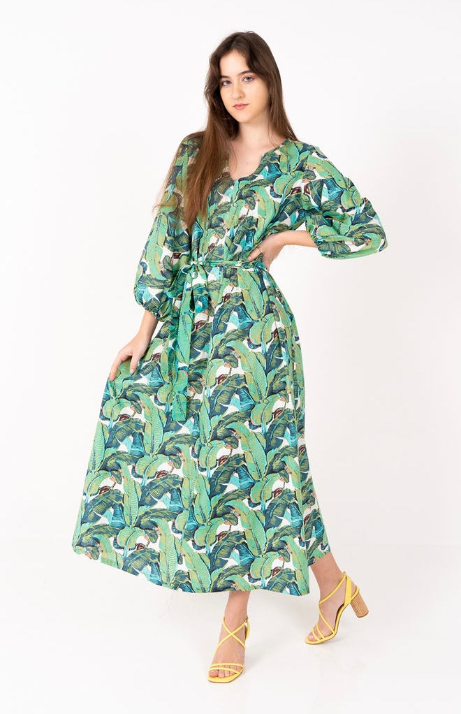 Load image into Gallery viewer, Princess Dress | Banana Green
